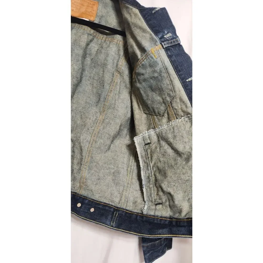 Levi’s Premium Denim Trucker‎ Jacket Leather Patch Big 